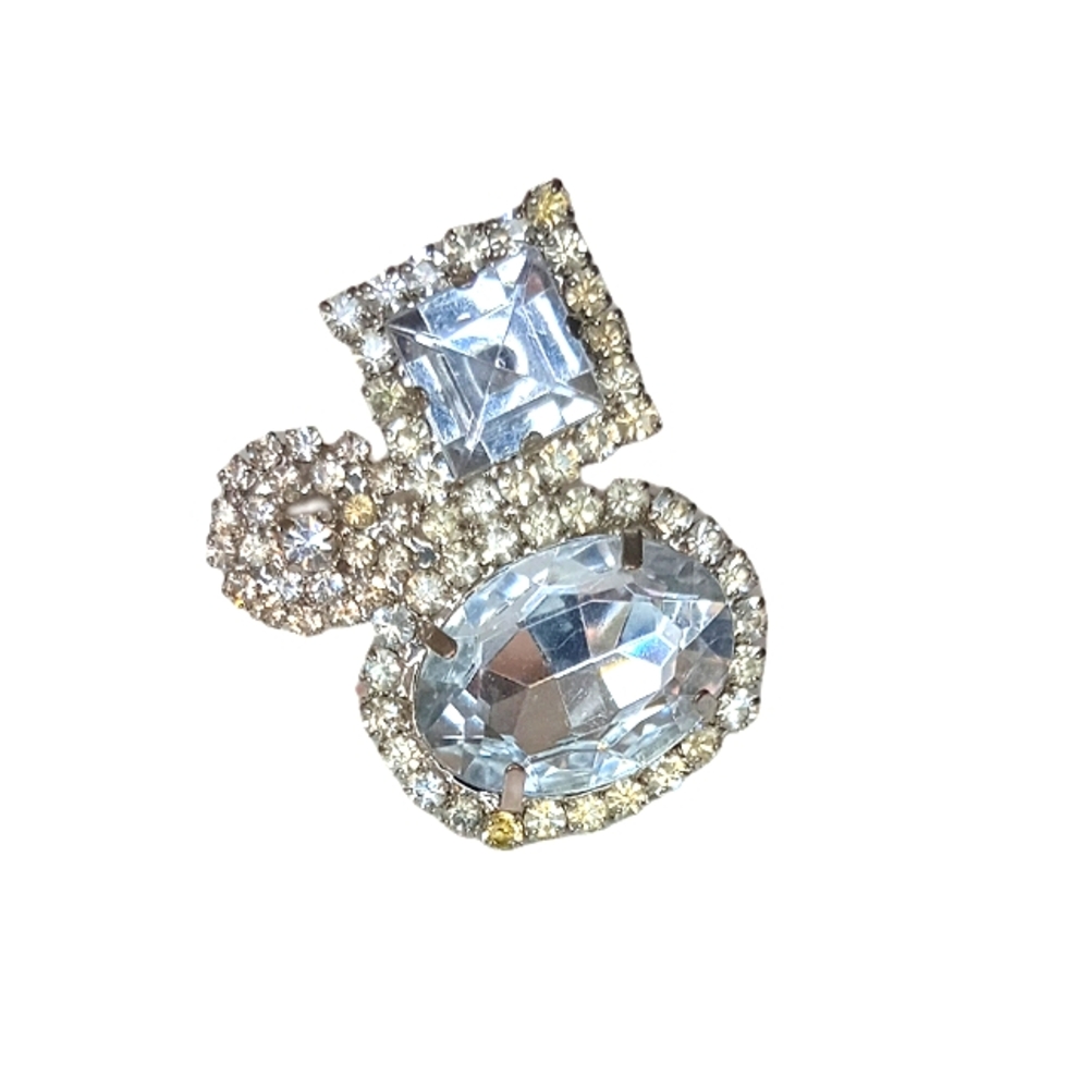 Bold Silver Tone Statement Ring - image 2